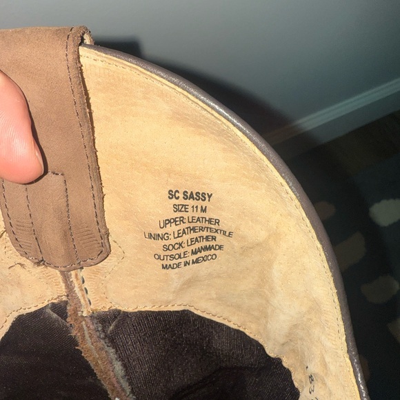 Brand New OOB Rare Sheryl Crow Sassy Brown Leather Metallic Western Cowgirl Boot - Picture 5 of 8